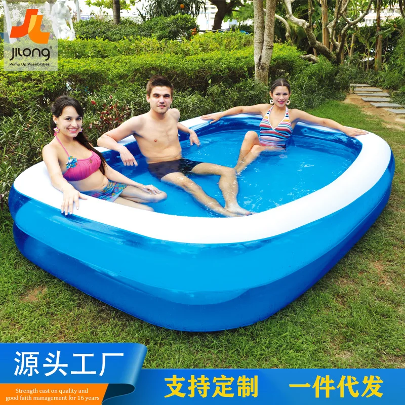 Piscina inflable para niños y adultos, piscina grande para aumentar el espesamiento,...