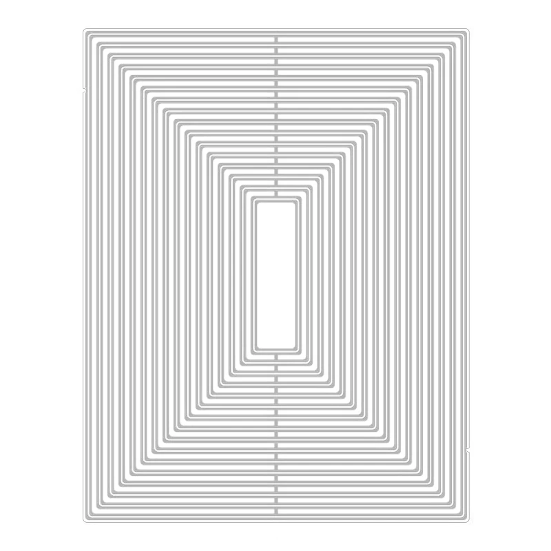 Новинка 2020 г. популярная прямоугольная многослойная форма фоновые металлические