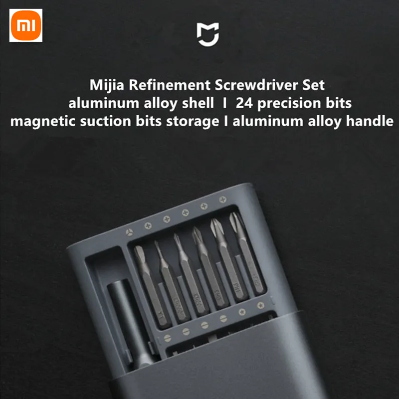 Оригинальный комплект отверток 24 в 1 Xiaomi Mijia прецизионных магнитных насадок 60HRC