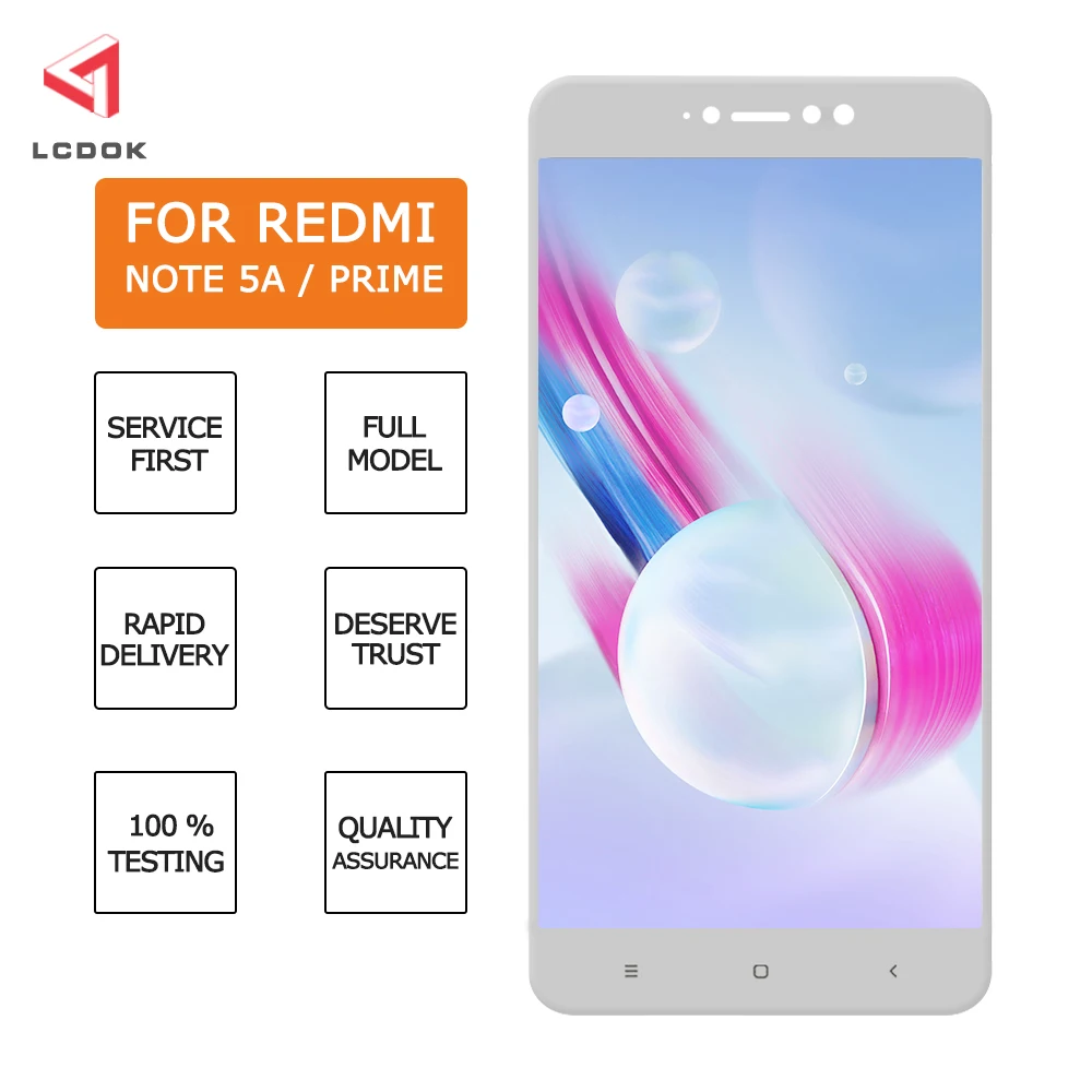 100% протестированный ЖК-дисплей для Xiaomi Redmi Nota 5A кодирующий преобразователь