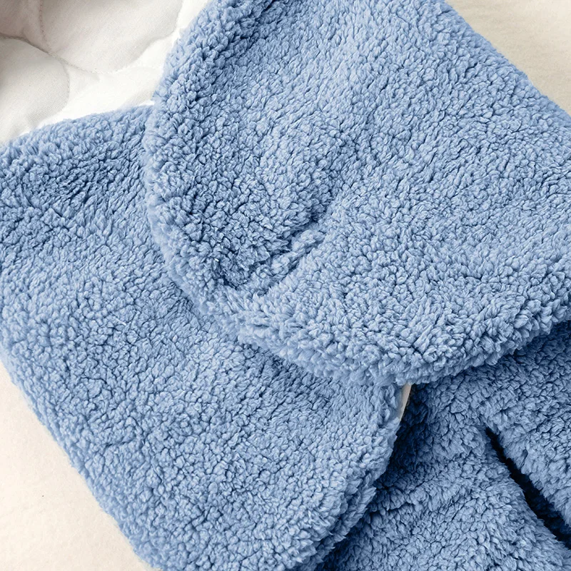 Hibobi-sacos de dormir c&aacute;lidos de invierno para beb&eacute; reci&eacute;n nacido, envoltura suave para cochecito, algod&oacute;n grueso para beb&eacute; de 0 a 9 meses-3