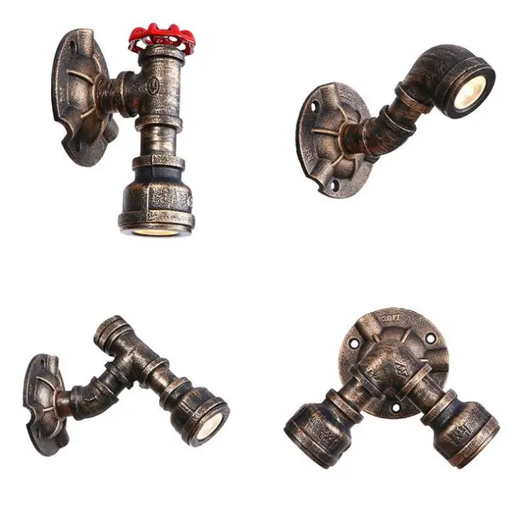 Американский стиль ретро Ностальгический настенный светильник креативный