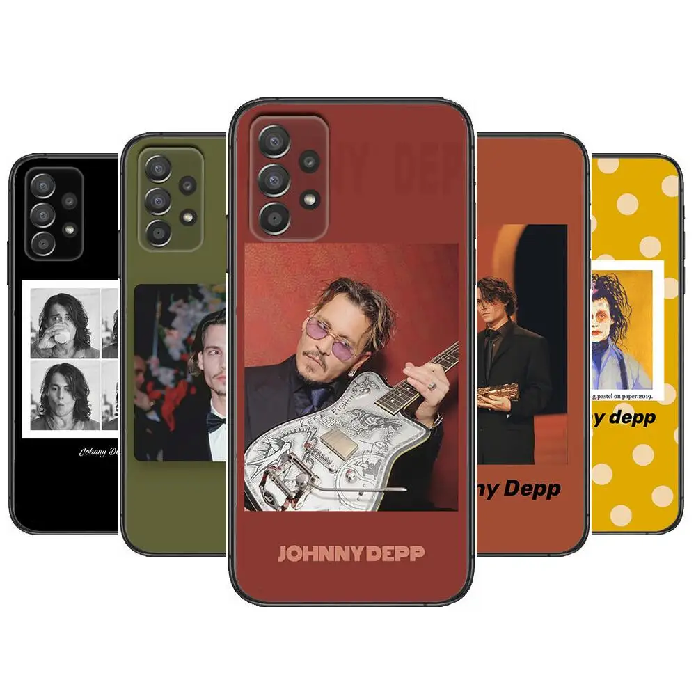 

Johnny depp Phone Case Hull For Samsung Galaxy A70 A50 A51 A71 A52 A40 A30 A31 A90 A20E 5G a20s Black Shell Art Cell Cove