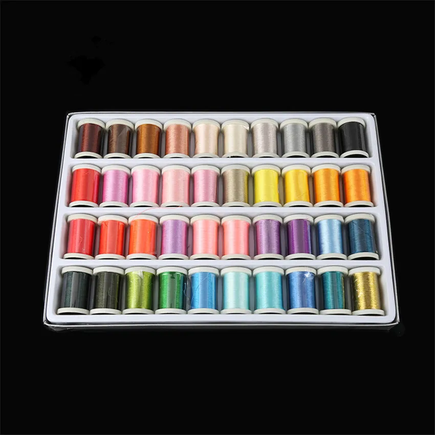 

40 Colors Embroidery Thread for Both Hand and Sewing Embroidery Machine Use Polyester Sewing Thread for Household use