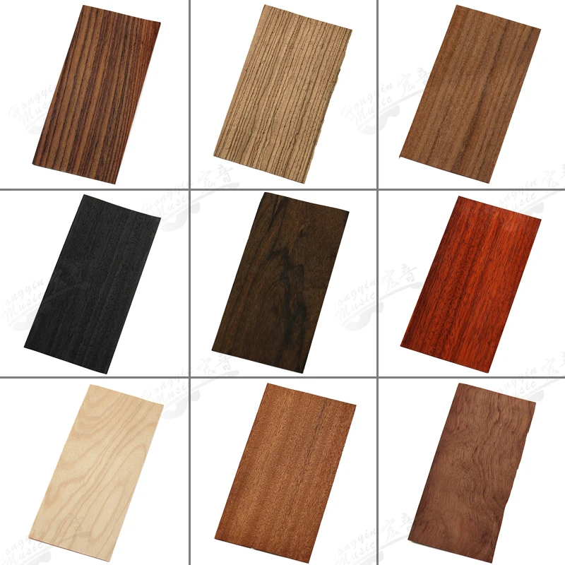 Гитара из зебрано красивая голова Zebrano шпон твердой древесины аксессуары для