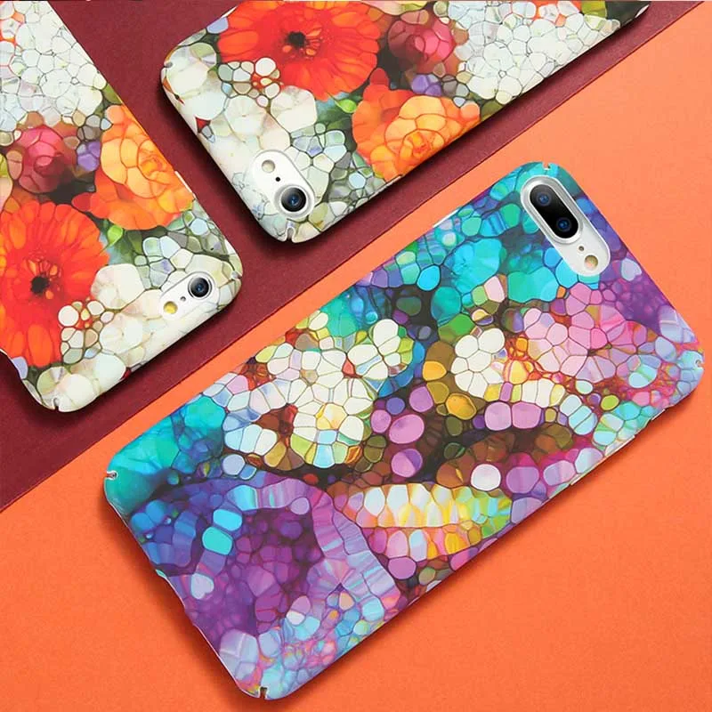 KISSCASE рыбные весы чехол для samsung S10 S9 S8 Plus S7 цветной жесткий мраморный Edge Note 8 9 Coque |
