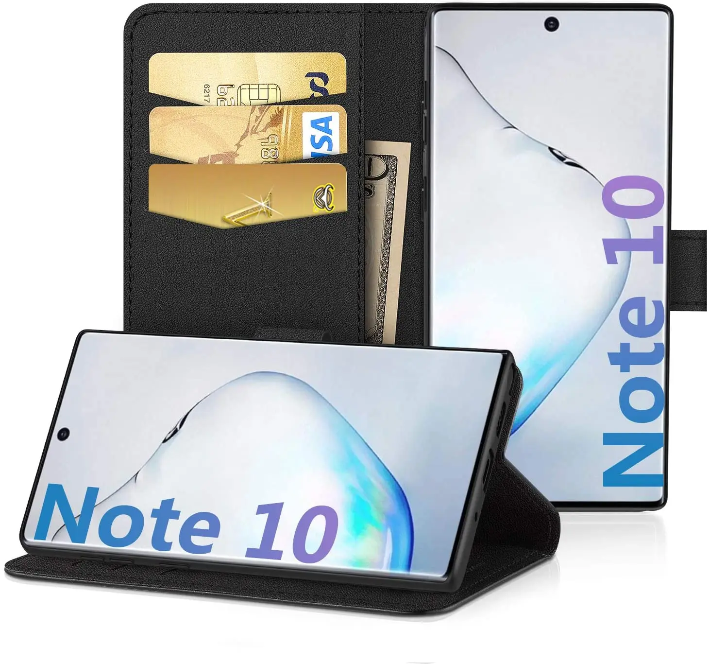 

EasyAcc Case for Samsung Galaxy Note 10 PU Leather Magnetic Shockproof Closure with Stand Function For Samsung Galaxy Note 10