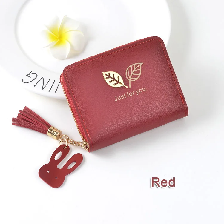 Red TONUOX, женские кошельки, Дамский кошелек для монет, держатель для карт, хорошее качество, монетные сумки, короткие женские кошельки, клатч, кошелек, кошелек, бумажник - Цвет: Red
