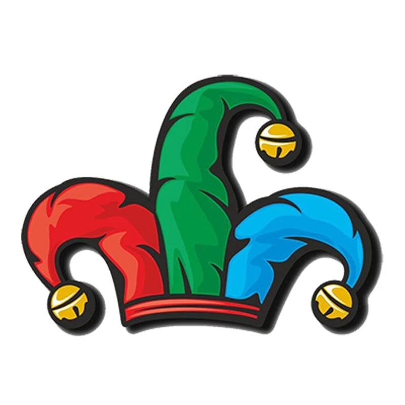 

Circus Clown Hat Creative Car Sticker PVC Bumper Cover Scratches Windshield Auto Decal High Quality Motorcycle Laptop Decoration
