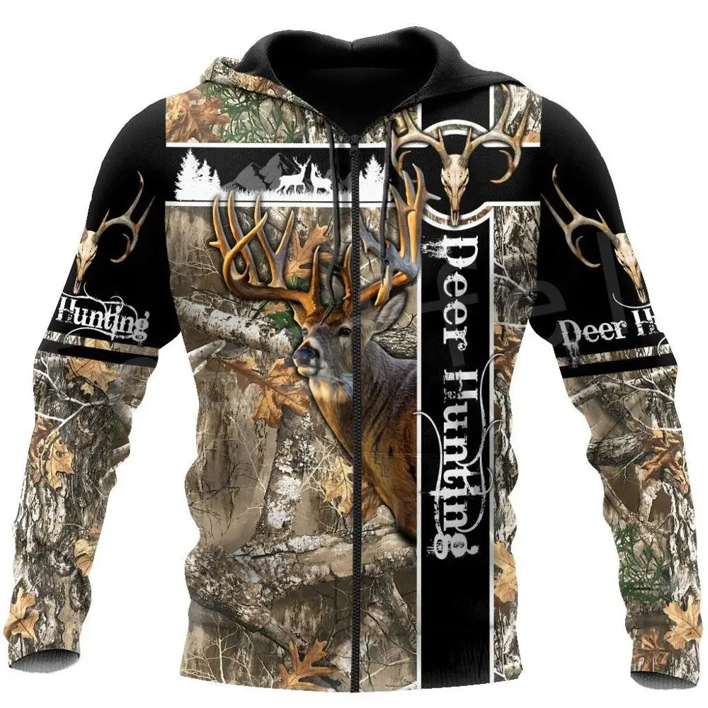 

Tessffel Deer Elk Bow Hunter Animal Hunting Camo Tattoo 3DPrint Men/Women Autumn Pullover NewFashion Streetwear Funny Hoodies 24