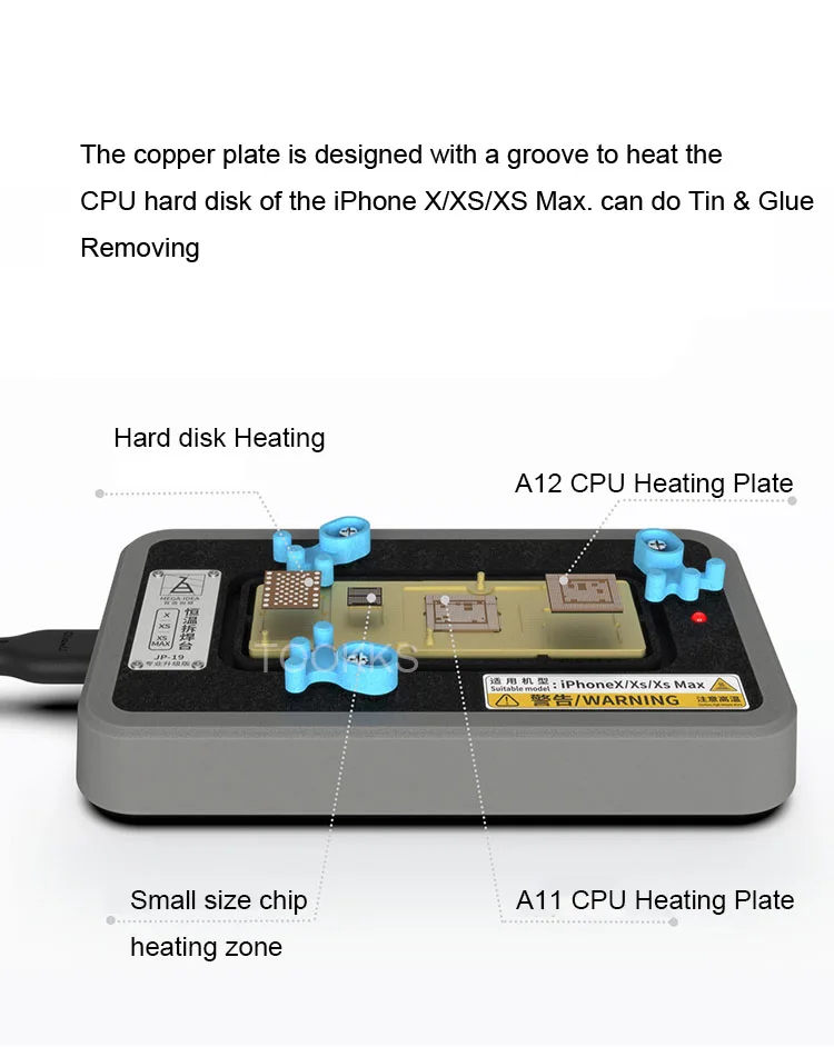 Qianli Mega-Idea Mortherboad cpu IC чипы распайки станция для iPhone X/XS Max быстрый нагрев клей для удаления платформы
