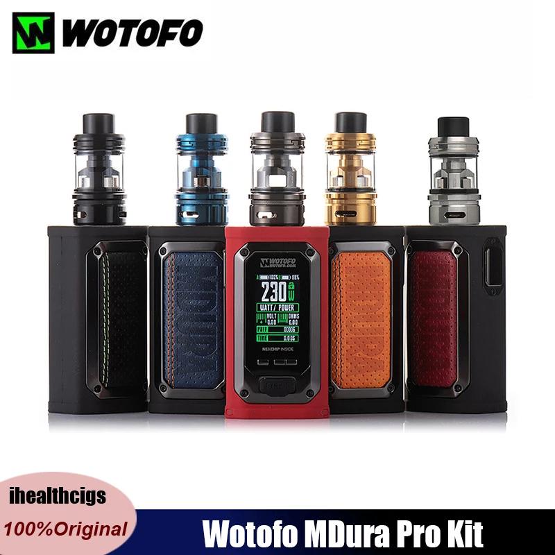 Набор для вейпа Wotofo MDURA Pro 230 Вт 18650 аккумуляторов с баком nexMESH 6 мл | Электроника
