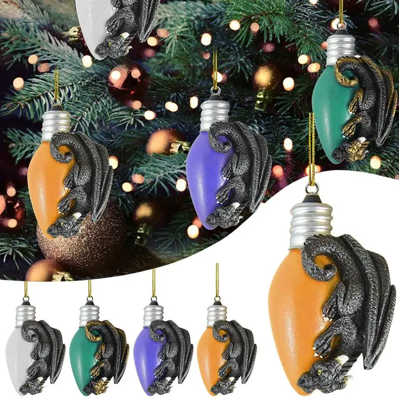 

1 шт. рождественская подвеска из смолы для вечеринки, драконы, защитные шары, как собственные яйца, Рождественские Елочные подвесные украшен...