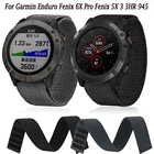 Ремешок нейлоновый для смарт-часов Garmin Fenix 6 6X Pro 5 5X Plus 3 3 HR Enduro 935, 22 26 мм
