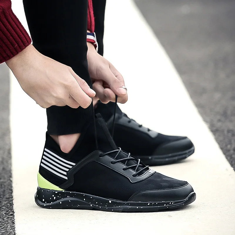

Летние спортивные мужские кроссовки; Модные мужские кроссовки; zapatos para; Сезон весна; Мужские дышащие слипоны; Лидер продаж; Мужские кожаные к...