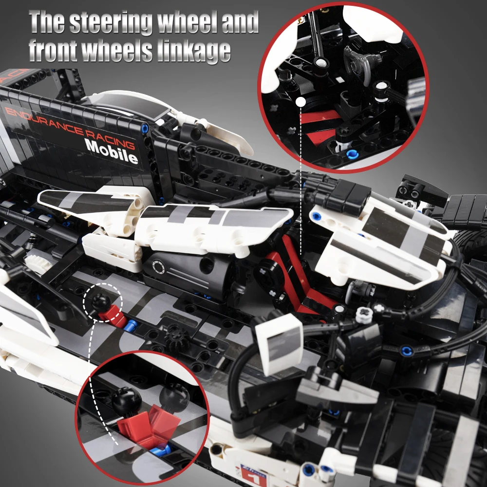 1586 шт. Супер спортивный автомобиль Скорость City Racer RC/Non RC строительный блок