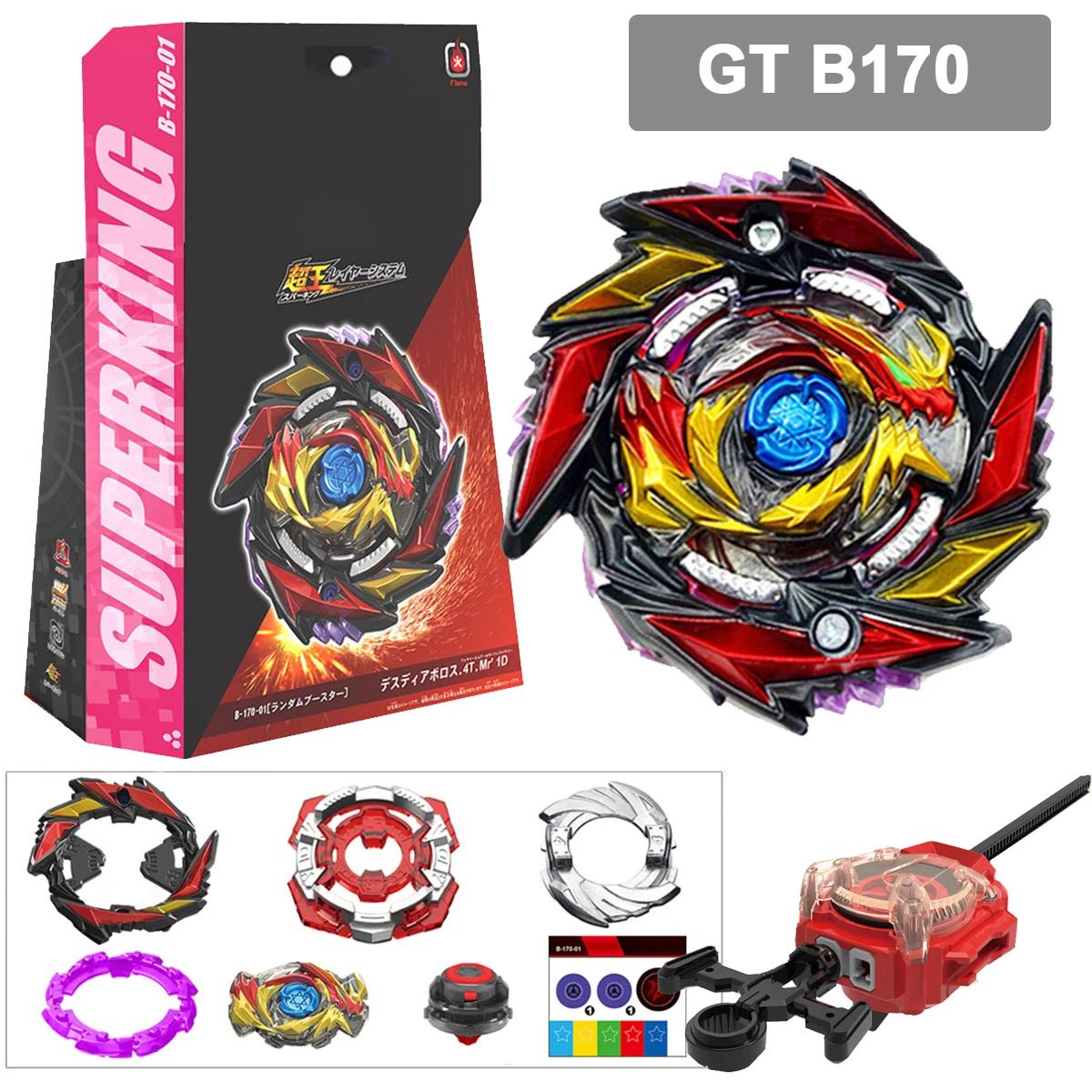 

Beyblades Burst искрящий пусковой механизм и руль металлический фьюжн GT гироскоп с GT B170-01 гироскоп игрушки для детей