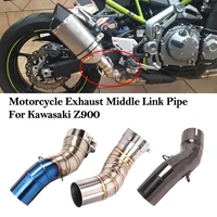 50 8mm motorcycle exhaust pipe echappement escape moto 51mm muffler middle link pipe for z900 z900e z900 a2 2017 2018 2019 years