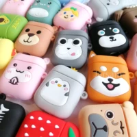for airpods case silicone dog cartoon cover for air pods cute earphone case 3d headphone case for earpods accessories