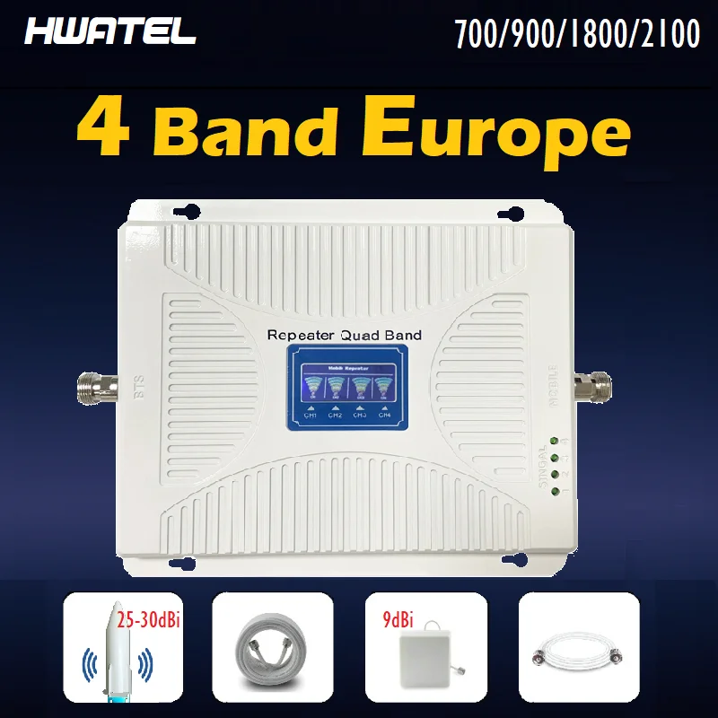 Группа 28 700 МГц Новый 5G 4G LTE + 4 полосным Универсальный Сотовая связь усилитель