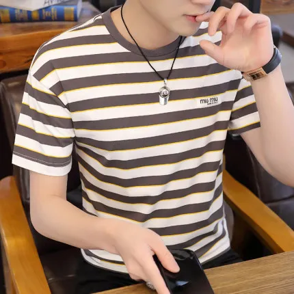 

Summer men's business casual short sleeve t-shirt 8994