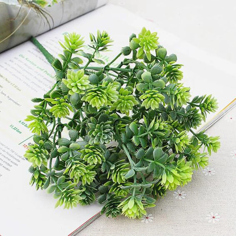 

1pc Eucalyptus Succulents Plastic Artificial Plant Flowers Bouquet for Home Garden Wedding Bush Decoration