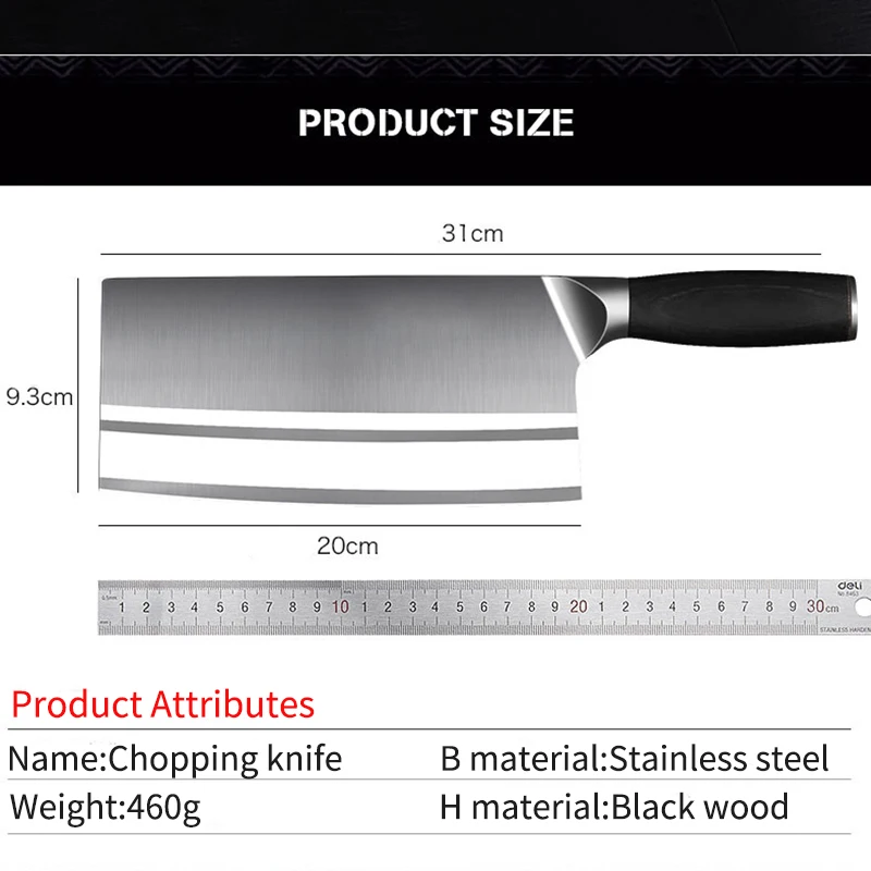 8 дюймов мясница из нержавеющей стали китайский нож шеф-повара мясника