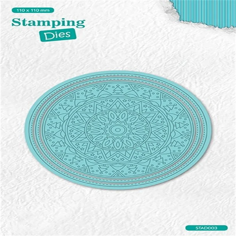 

Christmas Background Template Cutting Dies For Scrapbook Paper Craft Knife Mould Blade Punch Stencls No Stamps 2021 New