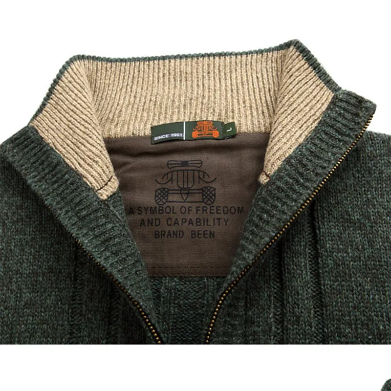 2019 мужской свитер осень зима шерстяной толстый кардиган 2018 Модная брендовая