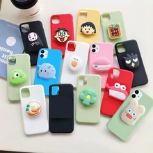 3D Cute Cartoon Soft phone case For Xiaomi Redmi 6 Pro Note 8T 9A 9C Note 9 Note 9S Note 9 Pro Max 10X Flower Holder cover