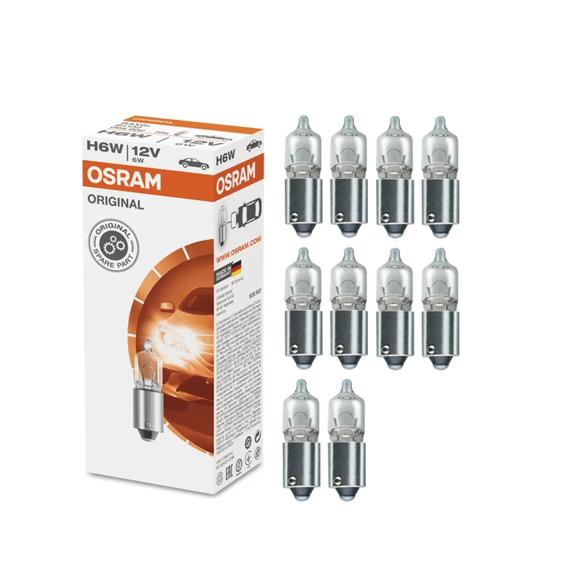 10 шт. для OSRAM H6W 64132 Оригинальный OEM парковочный фонарь немецкий стандарт