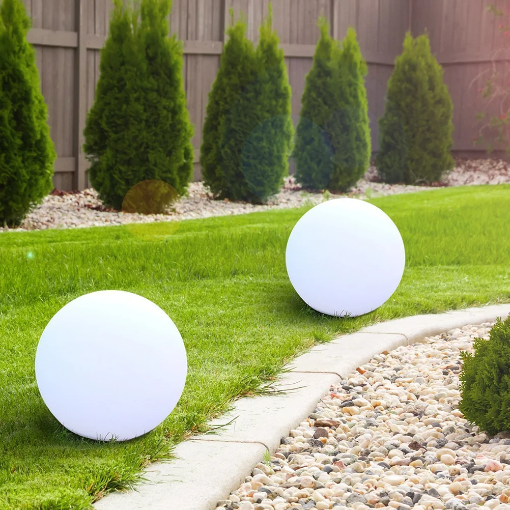 

Waterproof Glowing Ball Inflatable Luminous Ball PVC LED Ball Decorative Beach Ball for Home Outdoor (White)