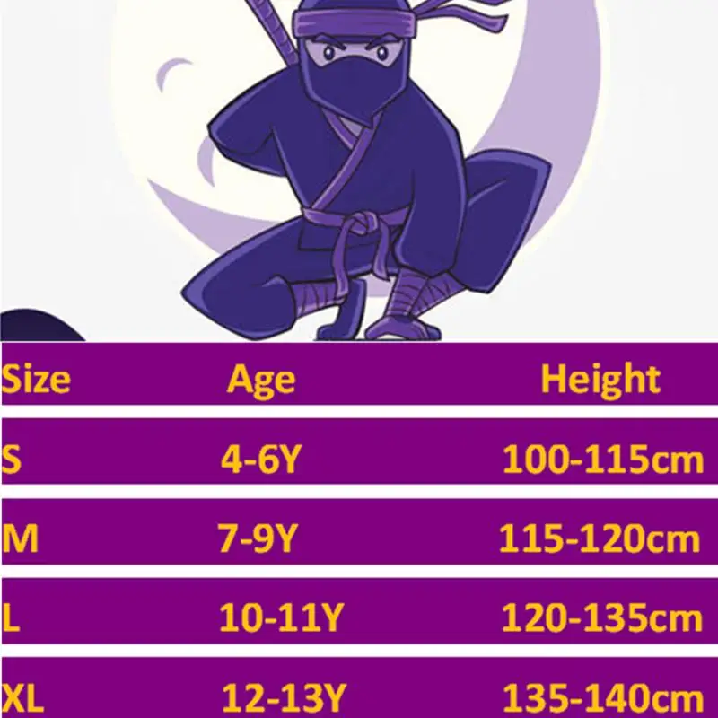 

Kids Dragon Ninja Japanese Anime Cosplay Costume Birthday Party Boys Warrior Stealth Halloween Christmas Carnival Costumes