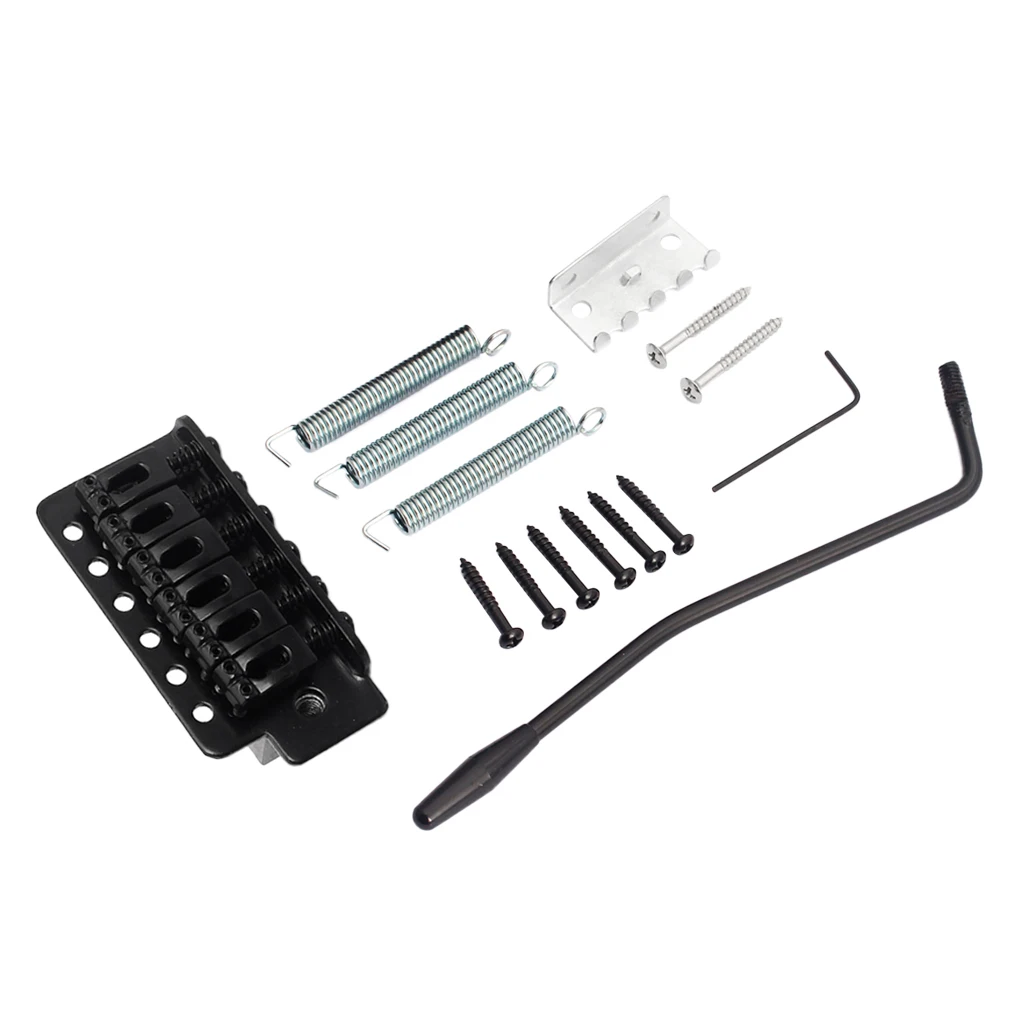 Тромоло мост с левой рукой черный Электрический гитарный металлическая Замена |