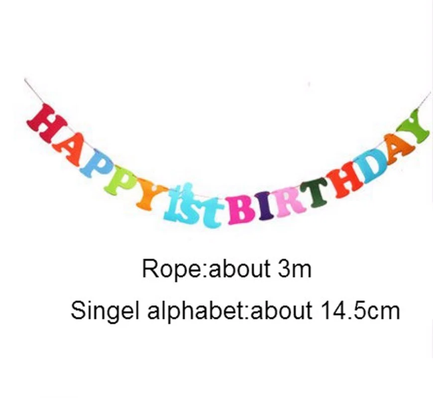 Яркие баннеры из нетканого материала для маленьких мальчиков и девочек на день