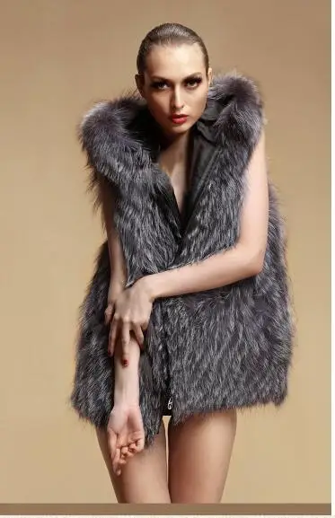 Топ 2019 зимняя женская куртка из искусственного меха лисы с капюшоном женские