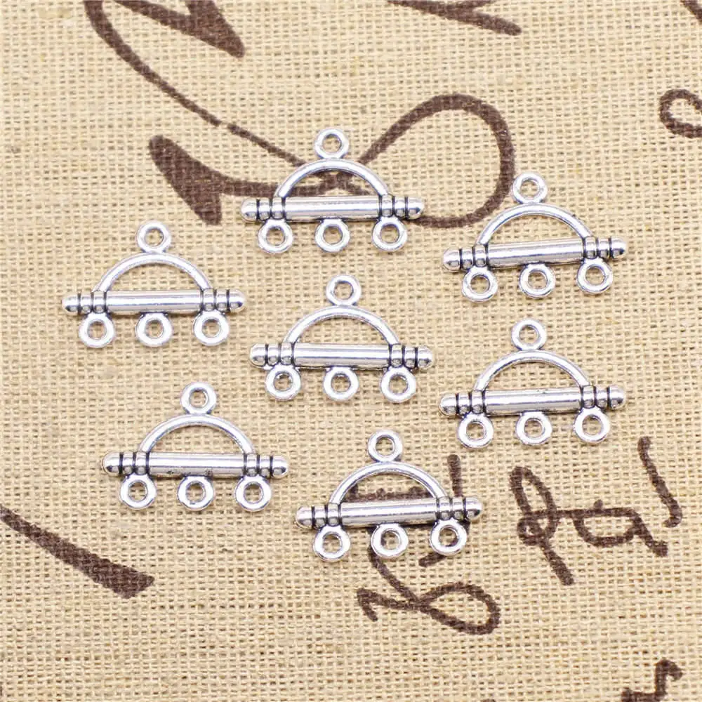 

Supplies For Jewelry Accessori Coat Hanger Earring Connector Antique Silver Color 30pcs 19x13mm