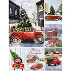 Распродажа 5D DIY искусственное дерево автомобиль подарок Набор для вышивки крестиком полная вышивка квадратная мозаика зимнее искусство картина