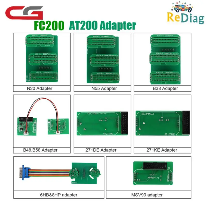 Для BMW, включая адаптеры 6HP, 8HP, MSV90, N55, N20, B48, B58, B38 и т. д., CG FC200, AT200, полный комплект без разборки