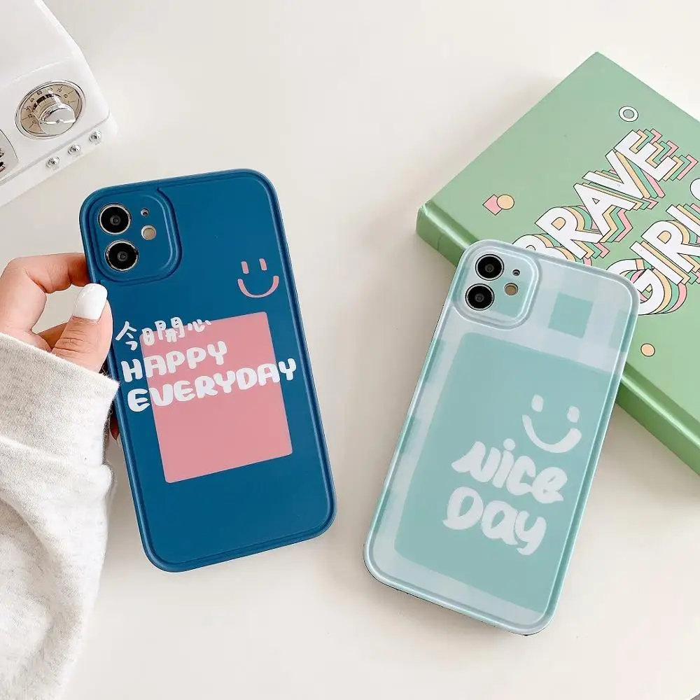 

Luxury nice day cases for iPhone 12 pro max mini 11 XR XS X case mobile phone accessories cute Silicone protector Cushion covers