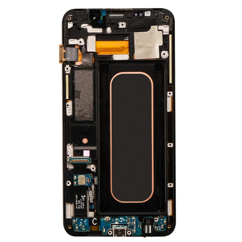 В наличии супер AMOLED 5 7 ''ЖК-дисплей с рамкой для SAMSUNG Galaxy s6 edge plus G928 G928F