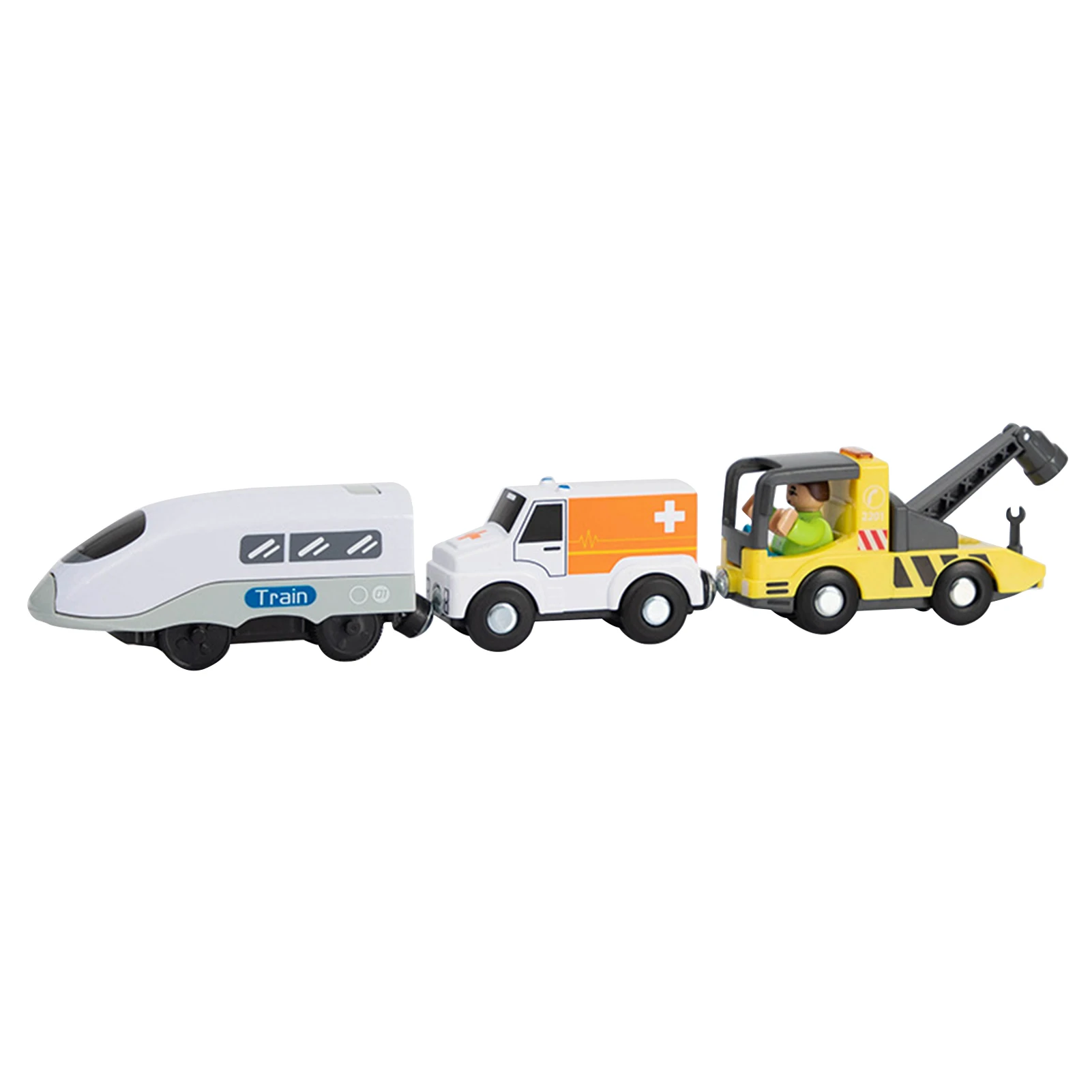 

Battery Operated Action Train With Powerful Engine Bullet Rail Toy Set Magnetic Connection Fits Wooden Train and welcoming
