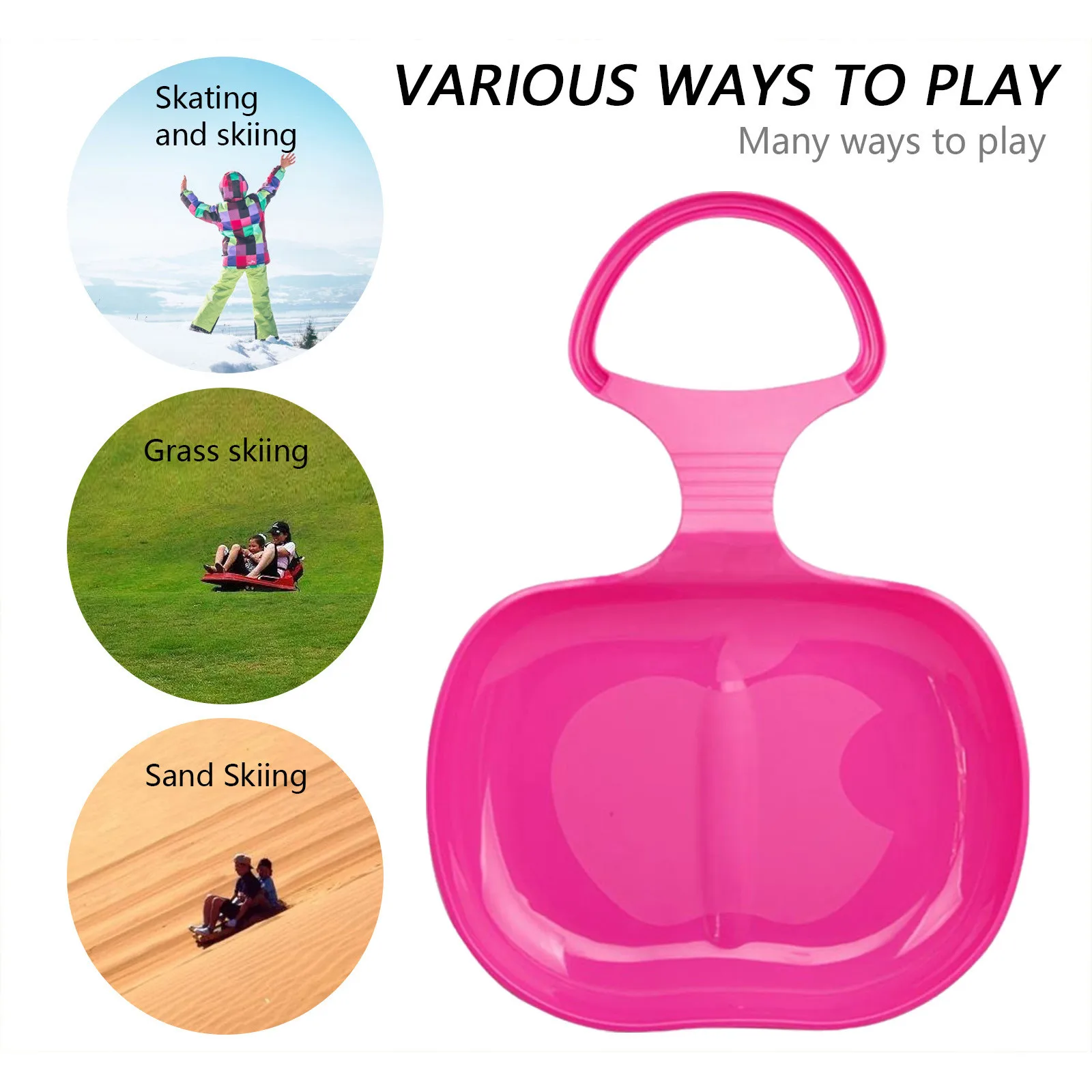 Забавные спортивные снежные сани фото-фон на заказ с Лыжная доска уличная зимняя