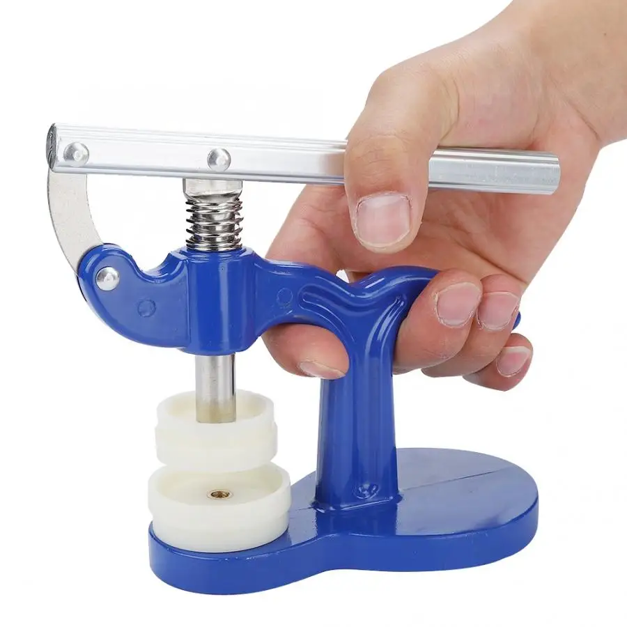 

Watch Back Case Cover Press Closer Watchmaker Presser Repair Tool With 12 Dies Blue