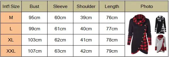 Hot Sale Winter Women Warm Pullover Long Sleeve Plaid Sweatshirt Tops Dress Casual Ladies Hoodies Sweatshirt Irregular Hem