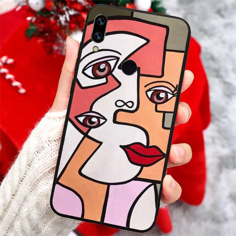 

abstract Art Picasso painting Phone Case For Xiaomi Redmi note 7 8 9 t k30 max3 9 s 10 pro lite