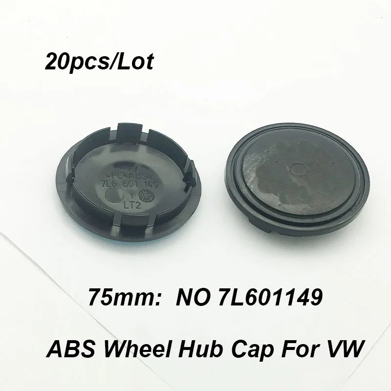 

ABS 20pcs 75mm 7.5cm 7L601149 Car Accessory Wheel Hubcap Emblem Wheel Rim Center Cap For Passat B6 B7 CC MK5 MK6 Tiguan