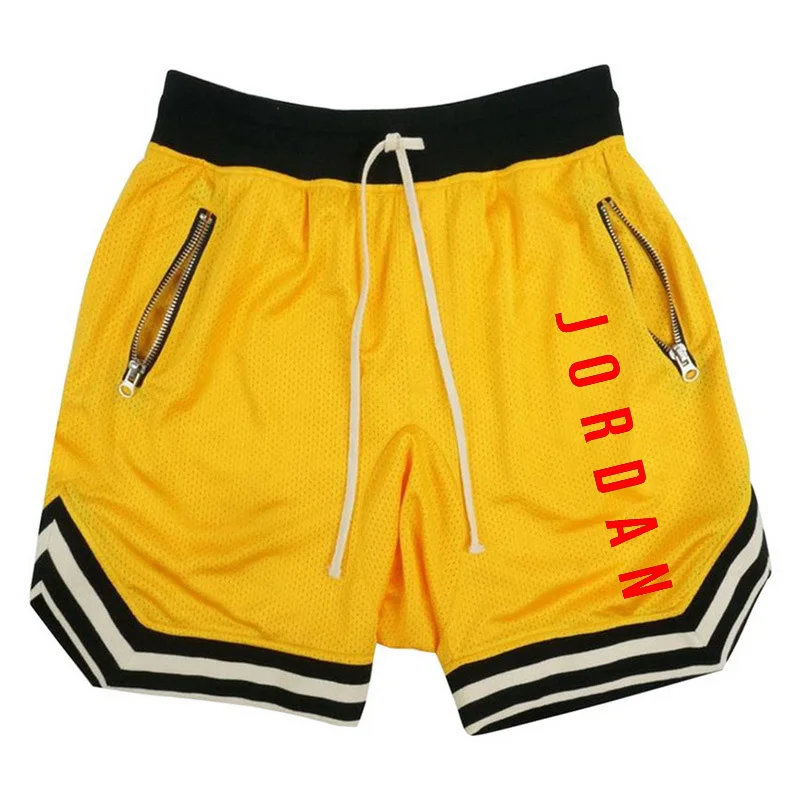 

2021 hot sale men's basketball shorts, quick-drying sports pants, zipper pocket basketball pants, men's fitness pants