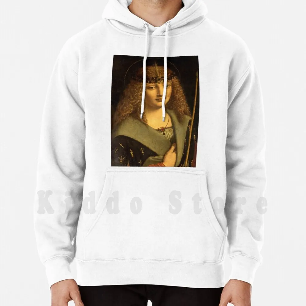 

Giovanni Antonio Boltraffio " Portrait Of A Boy As Saint " Hoodie Long Sleeve Giovanni Antonio Boltraffio