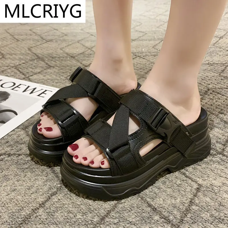 

2021 Summer New Pu Casual Shoes Women Sandals Fashion Comfortable Walking Open-toed Women Sandals Outdoor Beach Women Sandals
